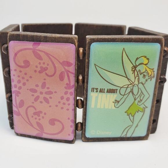 Disney Tinker Bell Wooden Chunky Bracelet - Picture 4 of 10